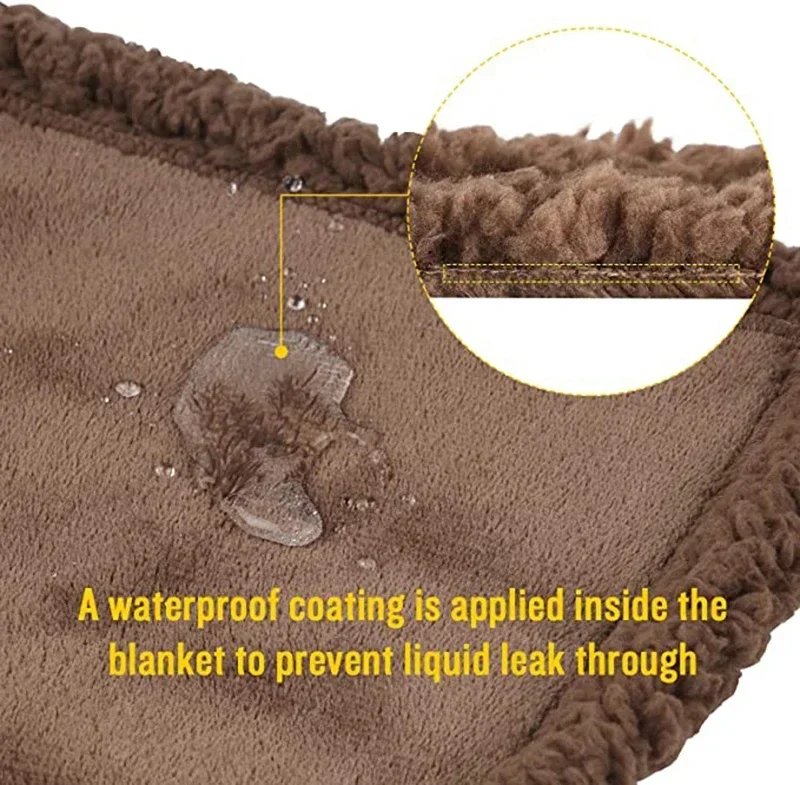 Plus Size Shaggy Blankets for Couple, Winter Thickened Warm Blanket | Waterproof Luxury Rectangle Napping Blanket 6