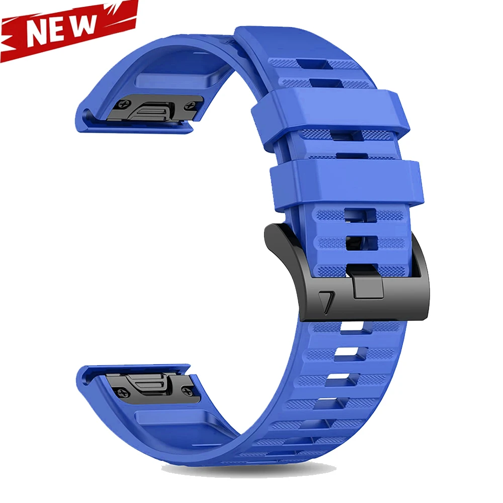 Enhanced Silicone QuickFit Sports WatchBand - 22mm/26mm Strap