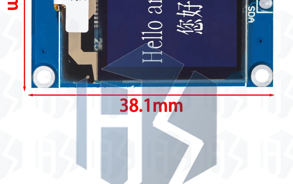 1,32 Zoll OLED Weiß 128x96 LCD SSD1327 Treiber mit Graustufen HD LCD-Modul IIC-Schnittstelle Bildschirm – Detail 10