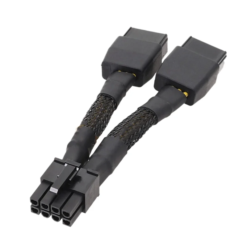 Dual 8Pin to 8Pin Power Cable Graphics Card Power Cord Cable for NVIDIA TESLA K80/M40/P100/V1 GPU 10cm, A