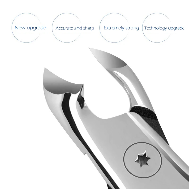 Nail Clipper Stainless Steel Ingrown Toenail Clipper Good at cutting thick and hard nails Pedicure Manicure Tool