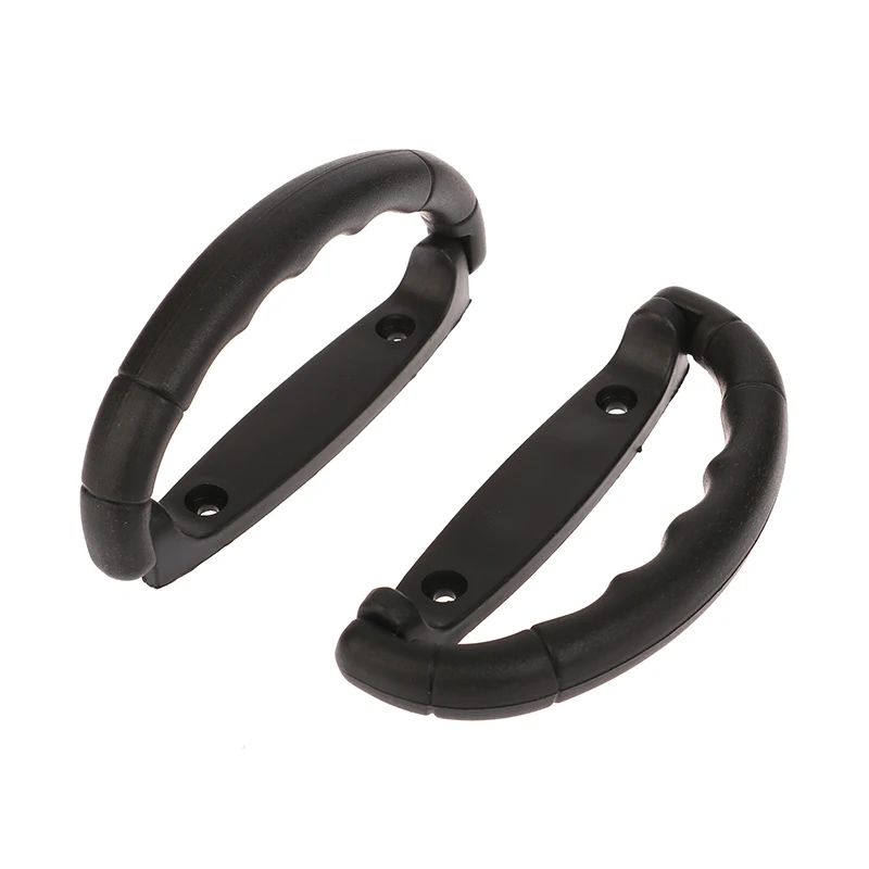 Black Plastic Luggage Handle 2pcs Suitcase Strap Pull Air Case Carrying Air Bag Grip Anti-Slip Knob Box Replacements plastic luggage handles