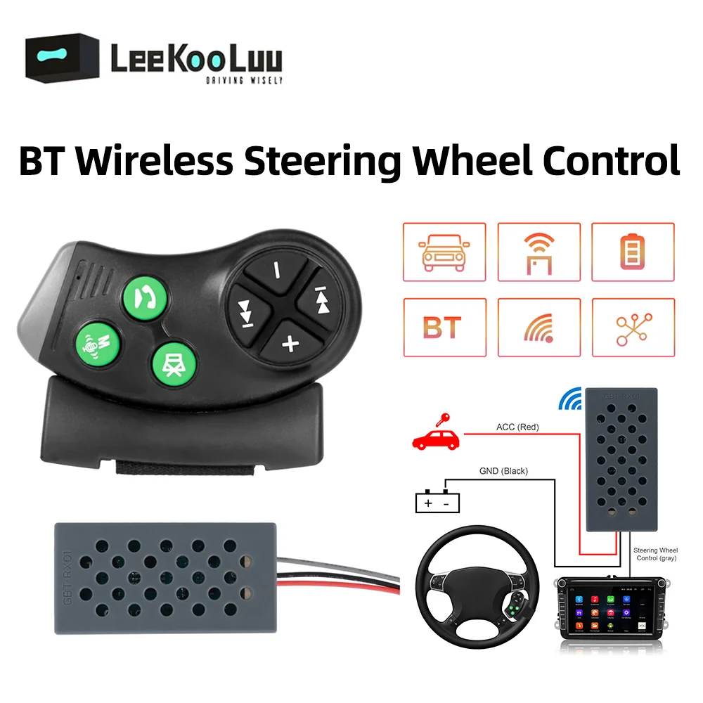 

Universal Multi-function Car Steering Wheel Remote Controller Multimedia Player Steer wheel Wireless Control For Car Radio DVD