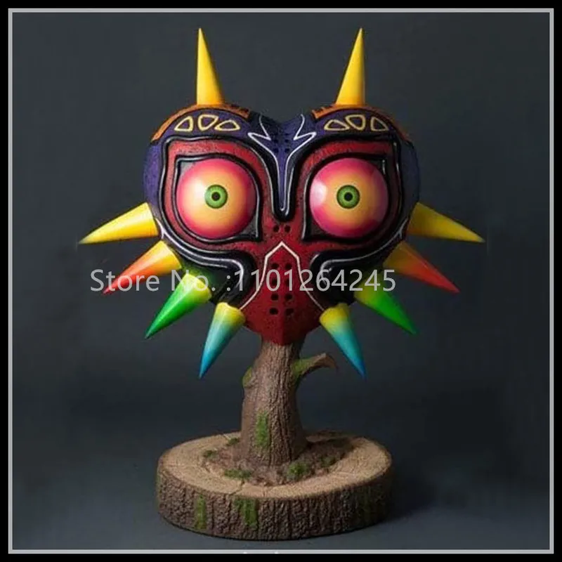 24Cm The Legend Of Zelda Figures: Major'S Mask Game Model Statue Remasted Version Gift For Collecte Halloween Desk Decorare