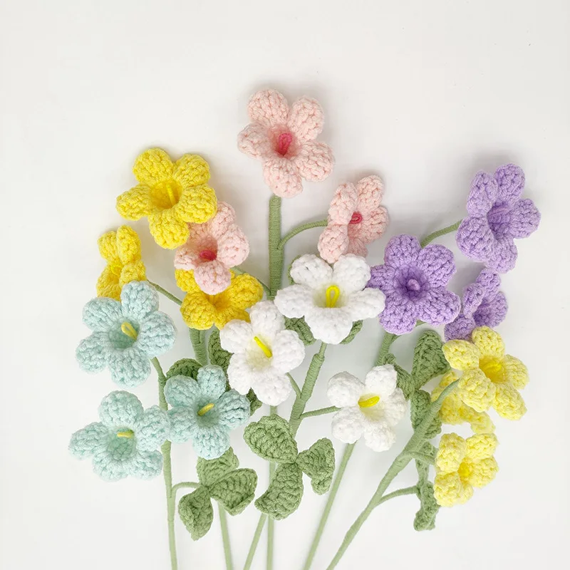 Charming Handmade Crochet Flower Bouquet - Perfect for Home Decor and Mother's Day Gift