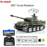 HENG LONG 1/16 7.0 Customized Ver Panther FPV RC Tank 3819 Metal Tracks Wheel Steel Gearbox Spring Army Toys BB Smoke TH17292 1