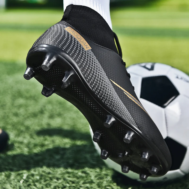DR.EAGLE Fashion New Specializedl Football Shoes Men's High Ankle Sports Shoes Lightweight Football Children Boy Breathabl football shoes