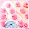 1-100pcs Mini Rubber Ducks 2.2 Inch Duck Toys Squeaky Rubber Ducks Cute Float Duckies for Little One Birthday Party 4