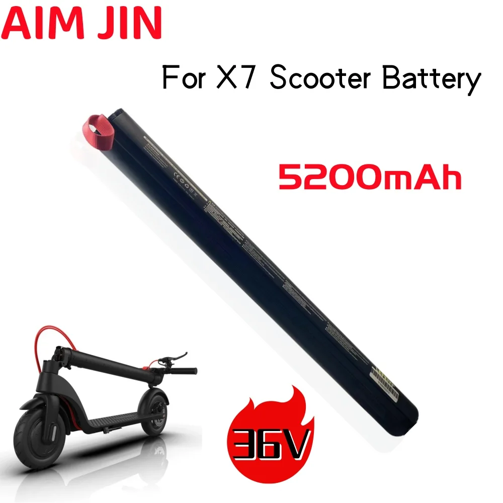 

36V 5.2Ah X7 Scooter Battery Foldable Built-in Rechargeable Batteries For Huanxi HX X7 Scooter Electric Scooter Battery 36v