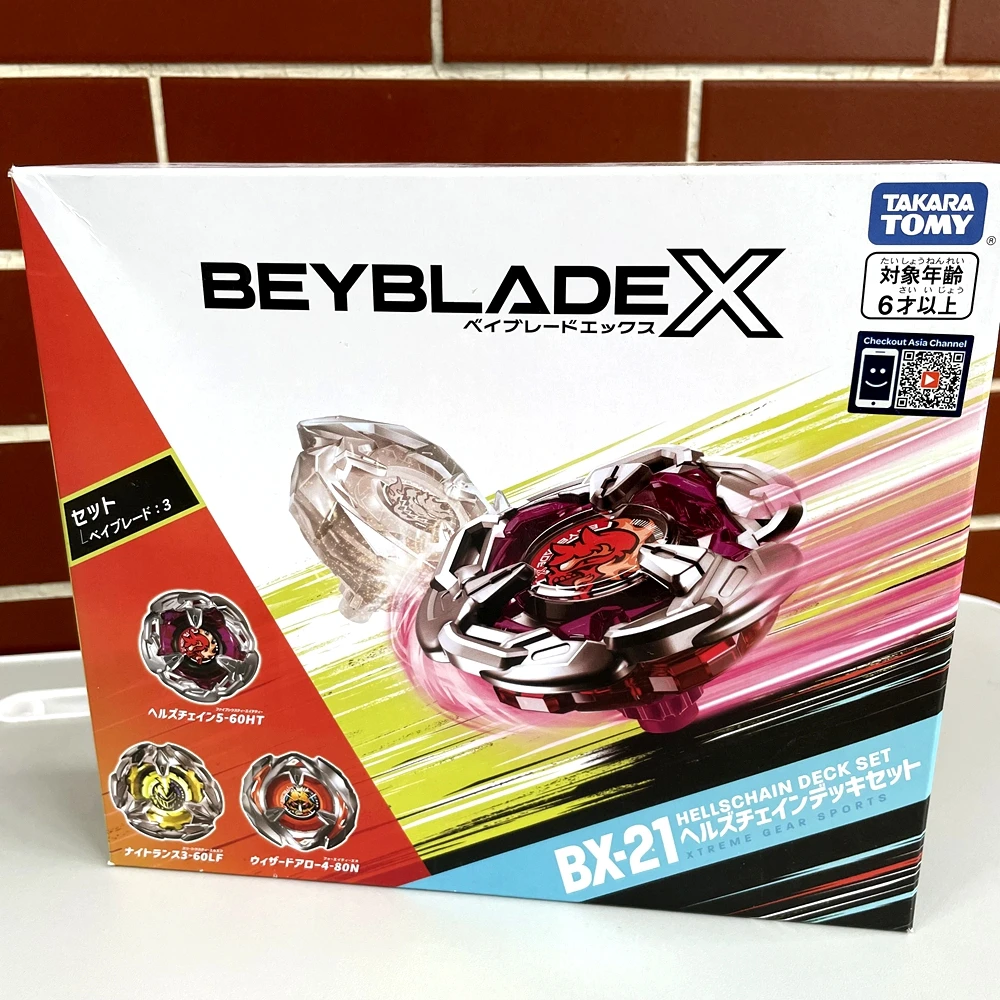 

Оригинальный набор TAKARA TOMY Beyblade BX21 X Hells Chain Deck, BEYBLADE BX-21