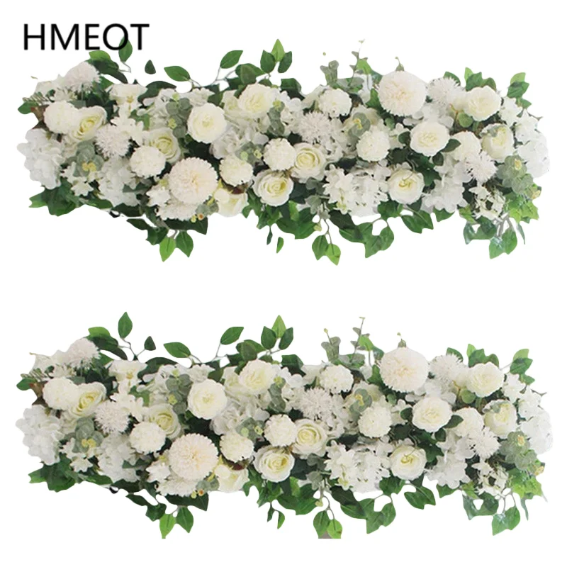 Composizione Floreale Artificiale Personalizzata con Rose Bianche e Peonie, Centrotavola per Matrimoni, Decorazione per Archi e Sfondi per Feste  15