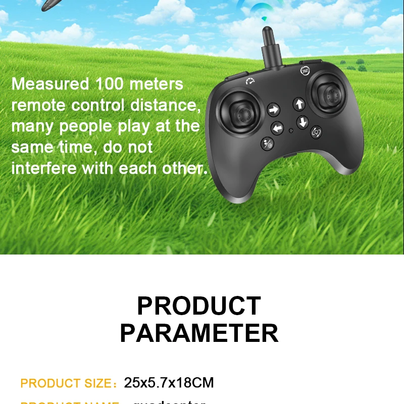 New remote-controlled glider, gravity sensing stunt foam aircraft, dazzling lights, rechargeable anti-drop drone, children's toy