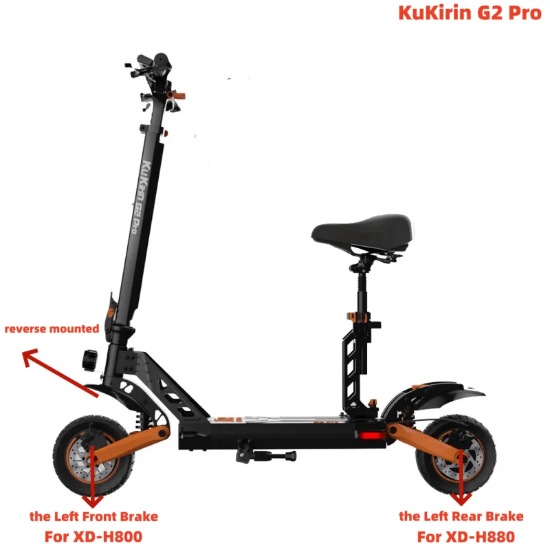 KUKIRIN E-Bike Scooter Bremse 2-PIN-Stecker für KUKIRIN G2, G2 MAX, G2 Master, G3 PRO, G4 Scooter Umbau Vorderbremse oder Hinterbremse – Detail 17