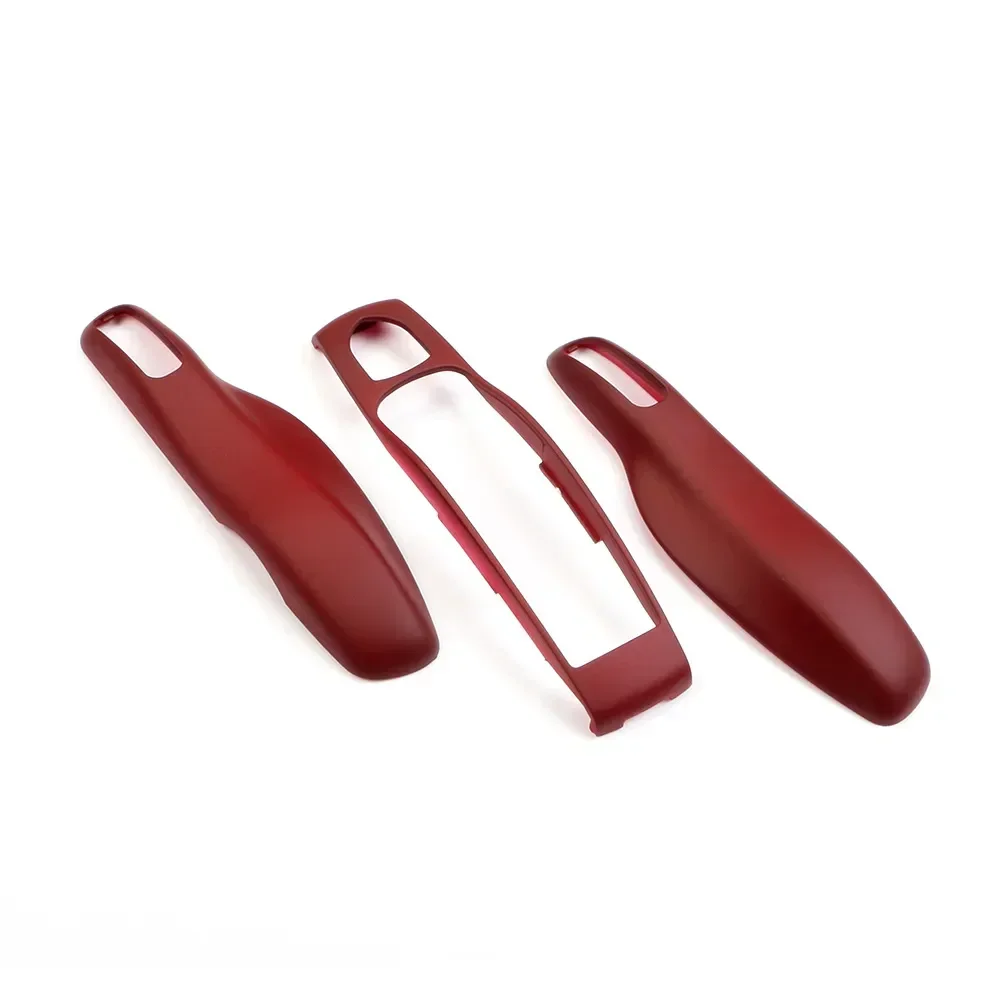 Ontto Custodia Portachiavi In Pelle TPU Per Porsche Cayenne Panamera Macan 911 – Rosso