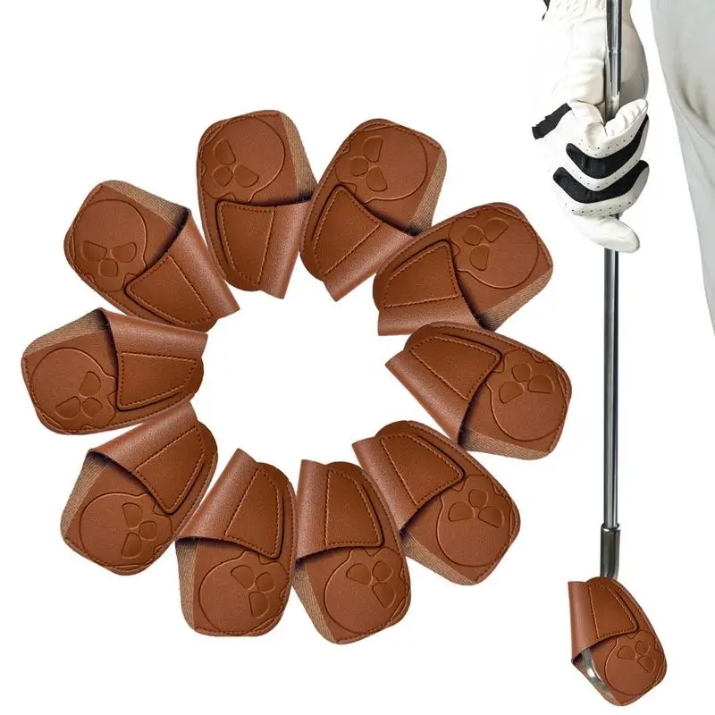 GolfHeadCoversThickPUGolfIronHeadCoversSetWedgeIron