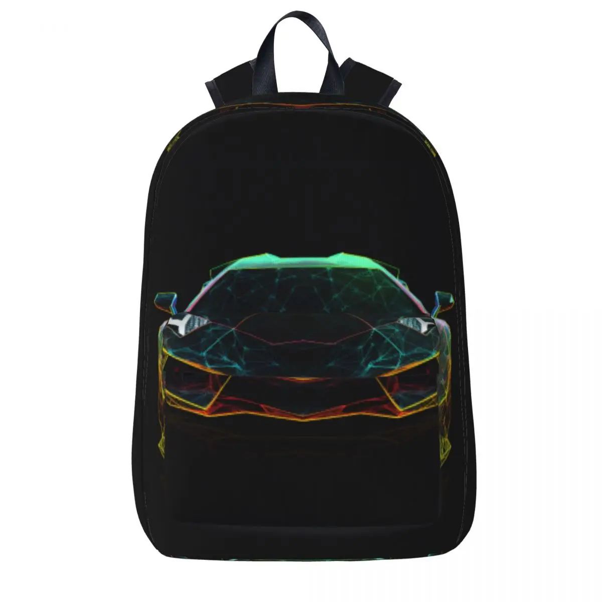 

Luxury Sports Car Backpack Neon Line Art Workout Backpacks Women Custom Breathable School Bags Fashion Rucksack