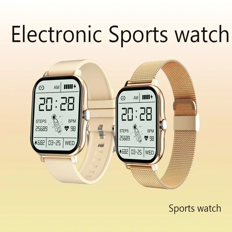 Black Color Smart Watch Men Women Smartwatch Male Touch Screen Smartclock for Android IOS Sport Fitness Tracker Life Waterproof