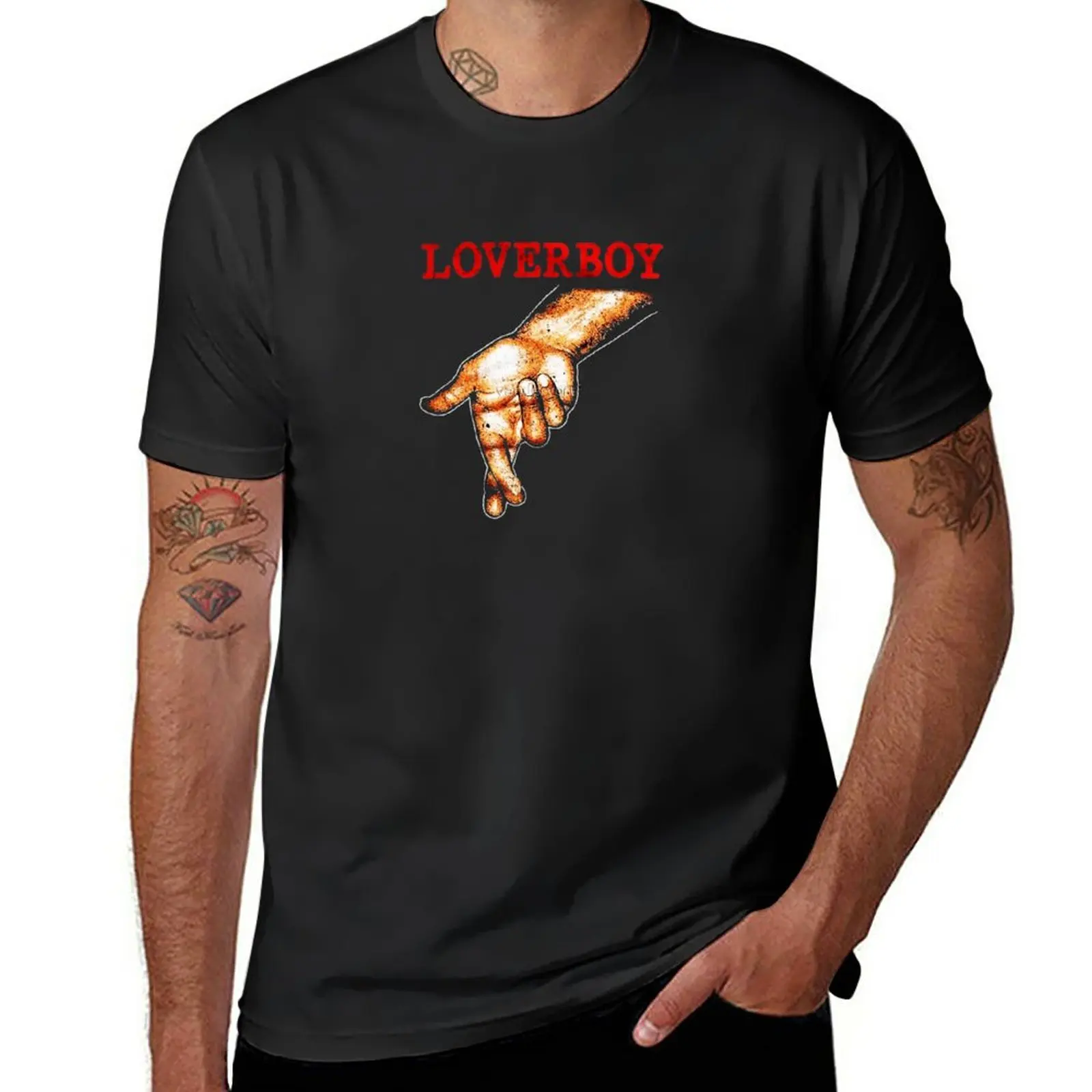 

Loverboy band rock international from canada T-Shirt blacks tees hippie clothes sweat shirts, men