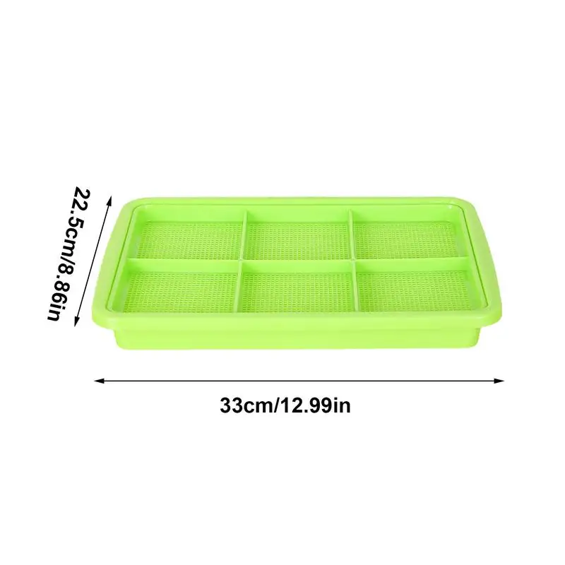 Seedling Sprouter Tray Soil-less Big Capacity Germination Tray Microgreens Plant Propagation Trays Healthy Wheatgrass Grower 6