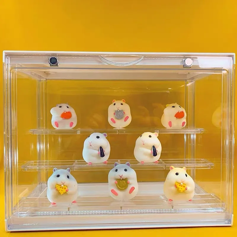 Cute Anime Stealing Hamster Car Interior Decoration Gourmet Hamster Figures Auto Dashboard Decoration for Car Accessories Woman