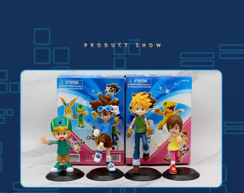 Digimon Adventure Figure 8-17cm Yagami Taichi Agumon Ishida