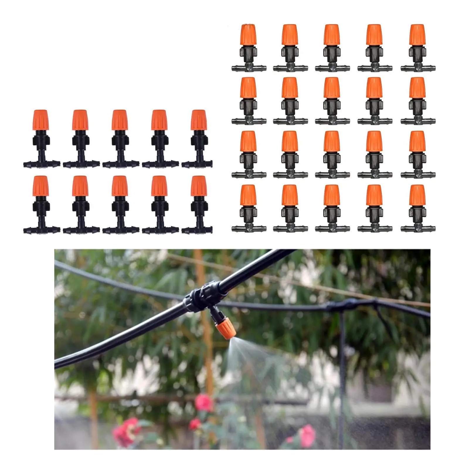 4/7mm 1/4" Misting Nozzle for Garden Irrigation Greenhouse Garden Lawn Patio Watering garden irrigation nozzle garden sprayer nozzles