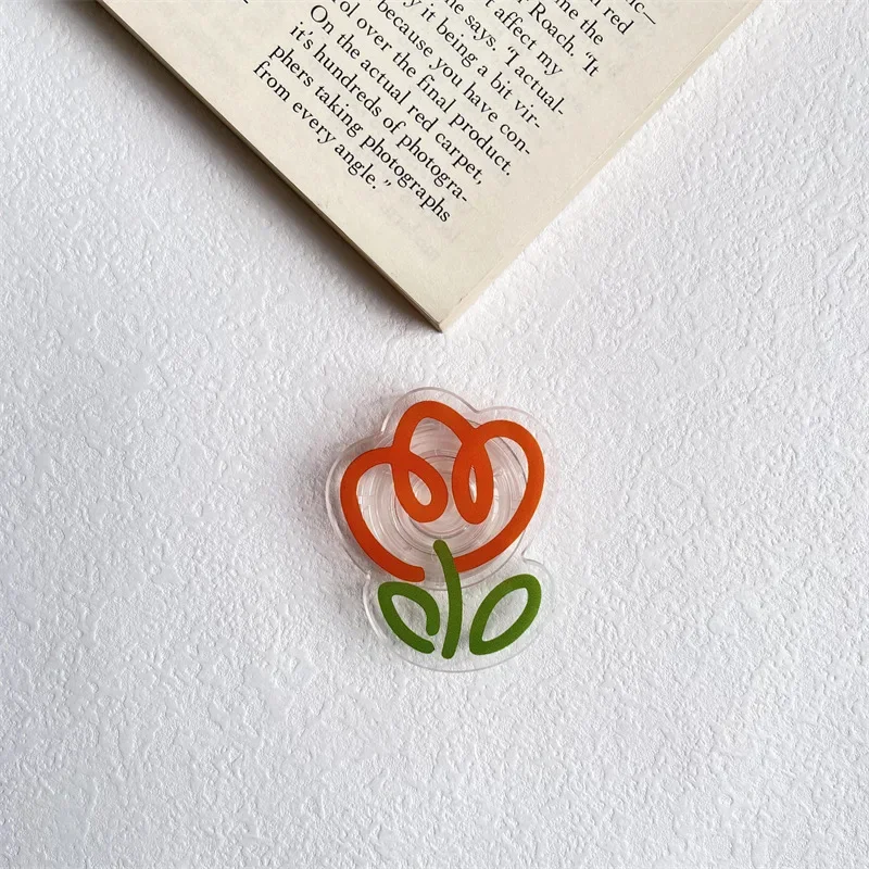 Tulip Flowers Foldable Finger Ring Phone Holder and Stand