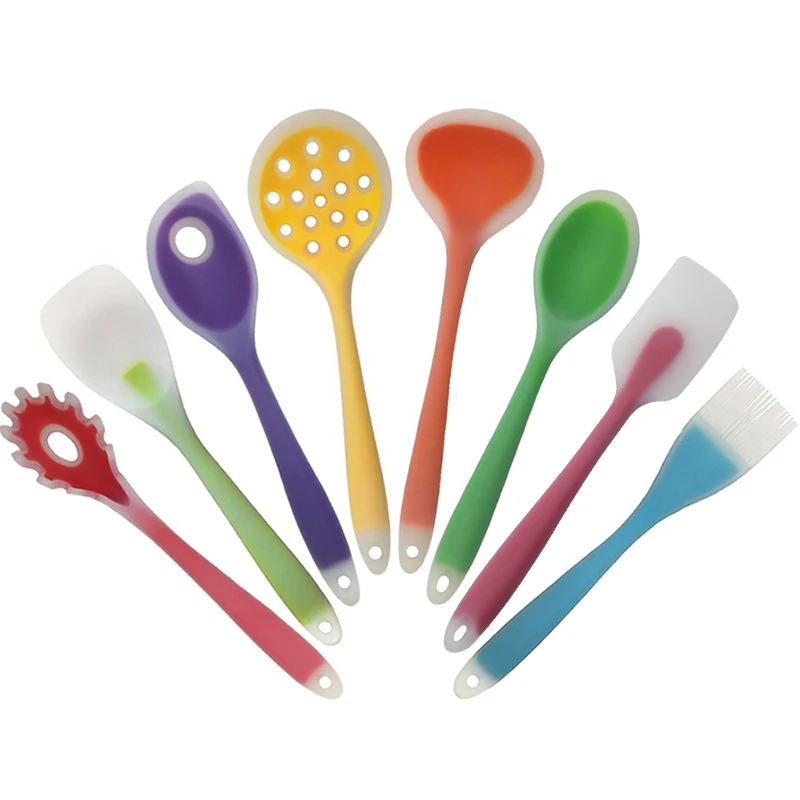 Kitchen Cooking Tools Coated Nylon And Silicone Cookware Spatula And Spoon 6 Style pancake spatula