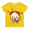 Cartoon Rilakkuma T-shirt Boys Girls Kids Clothing Hip Hop Tops Short Sleeves Sports Fashion Streetwear Manga/Comic Tees Toddler 5