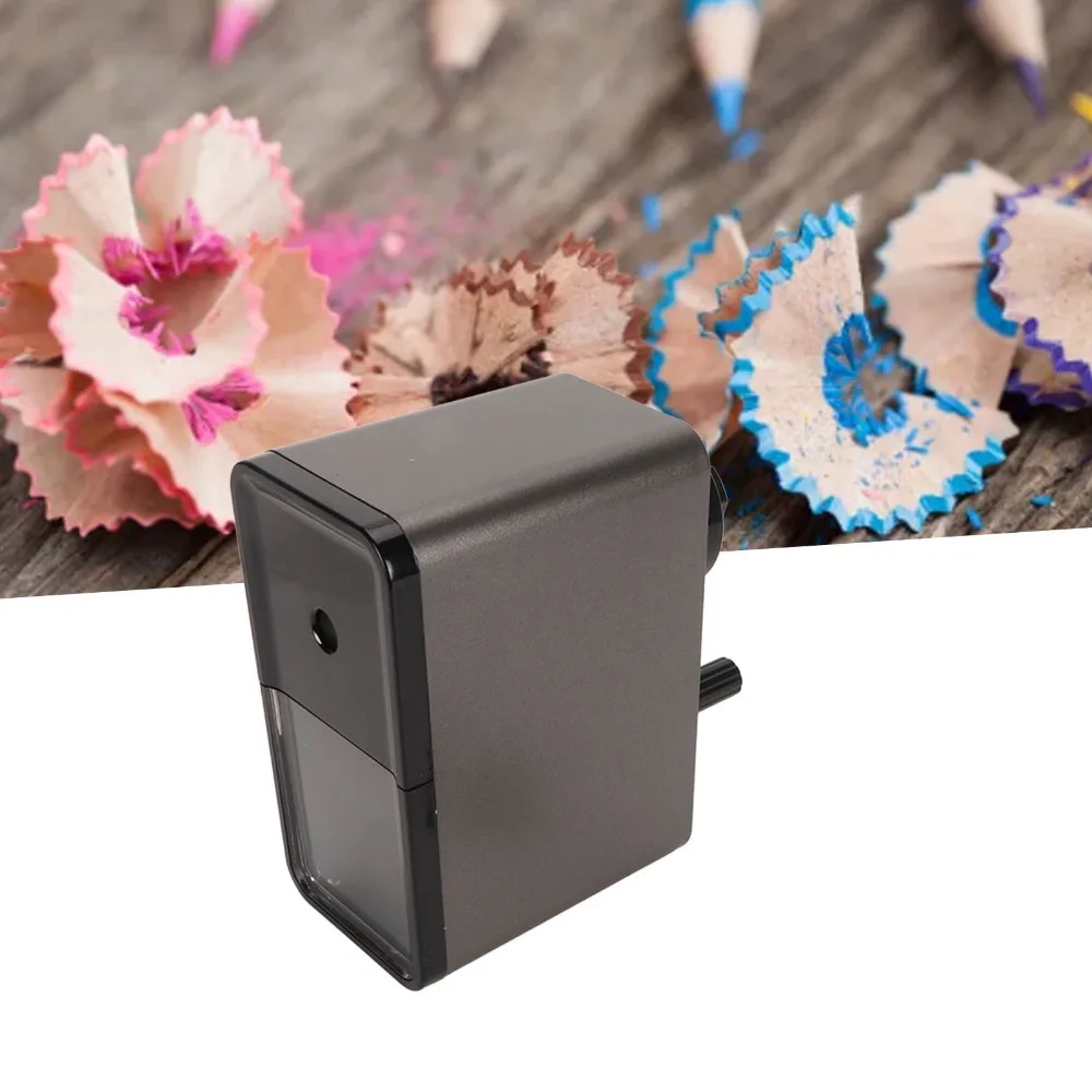 7 Adjustable Thickness Settings Sketch Wide Application Efficient Sharpening Manual Pencil Sharpener_voghion.com