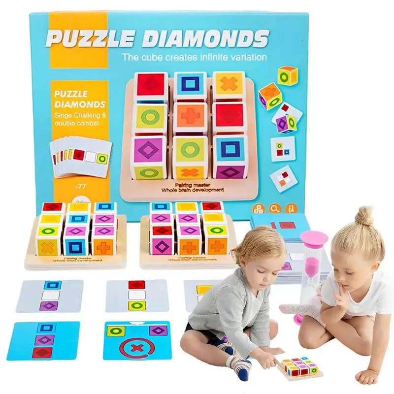 

Cube Blocks 3D Square Cube Puzzle For Children Montessori Educational Developmental Learning Toys For Kids Toddlers Boys Girls