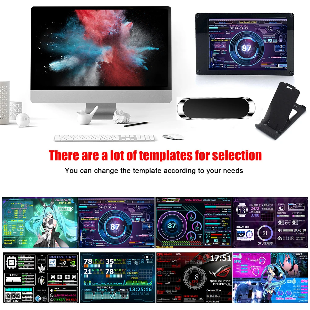  USB ǻ µ ͸,    ̿ ũ  ȭ, 3.5 ġ IPS DIY PC ÷