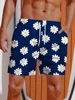 2024 Summer 3D Printed Hawaiian Vacation Style Printing Shorts Men's Board Shorts Casual Swim Trunks Drawstring Breathable Short 3