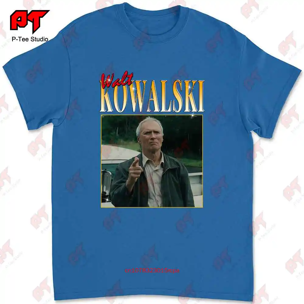 Фото Винтажная черная футболка из фильма Walt Kowalski Gran Torino Mnh042421052 M38D №3