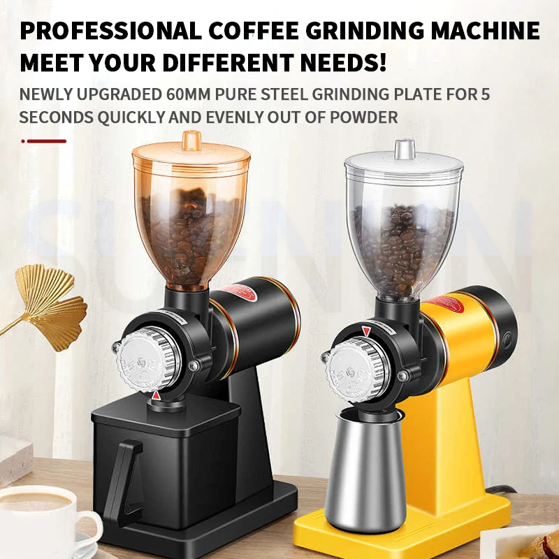 Electric Coffee Bean Grinder Hand-held Grinder Little Flying Eagle Style Grinder Flat Burr Grinding Adjustable Thickness 3