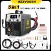 Hzxvogen 5 In 1 Plasma Cutter Welders Digital Screen 220V Cut/MMA/Gas/Non-gas Mig/Lift TIG Inverter Welding Machine 1/5 Kg Wire 1