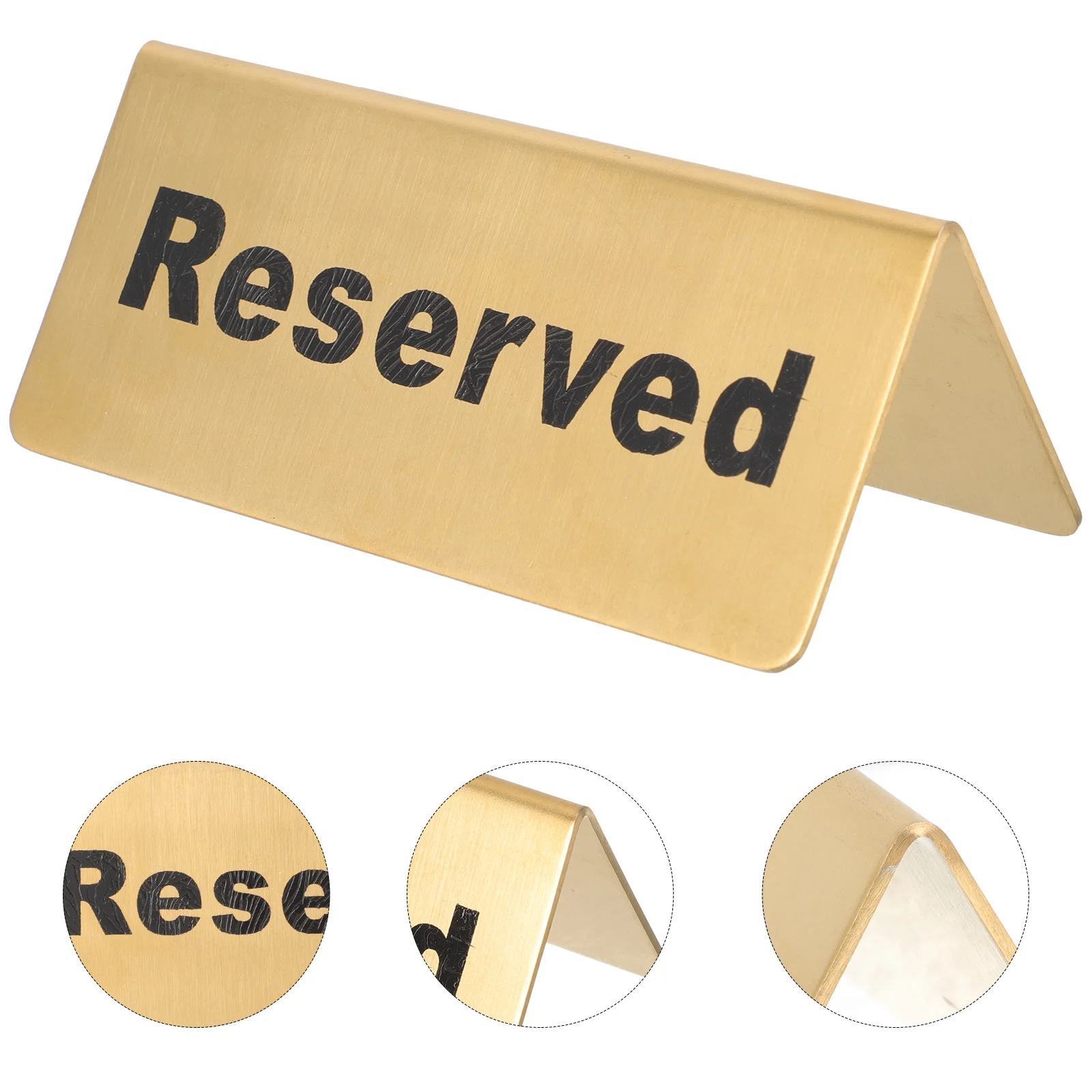 Reserved Table Signs for Wedding Bar Multipurpose Restaurant Stainless Steel Card Banquet Dining Room