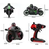 2.4G Radio RC Rechargeable Motorcycle With Cool Light High Speed RC Motorbike Kid Stunt Remote Control Motorcycle Model Toy Gift 6