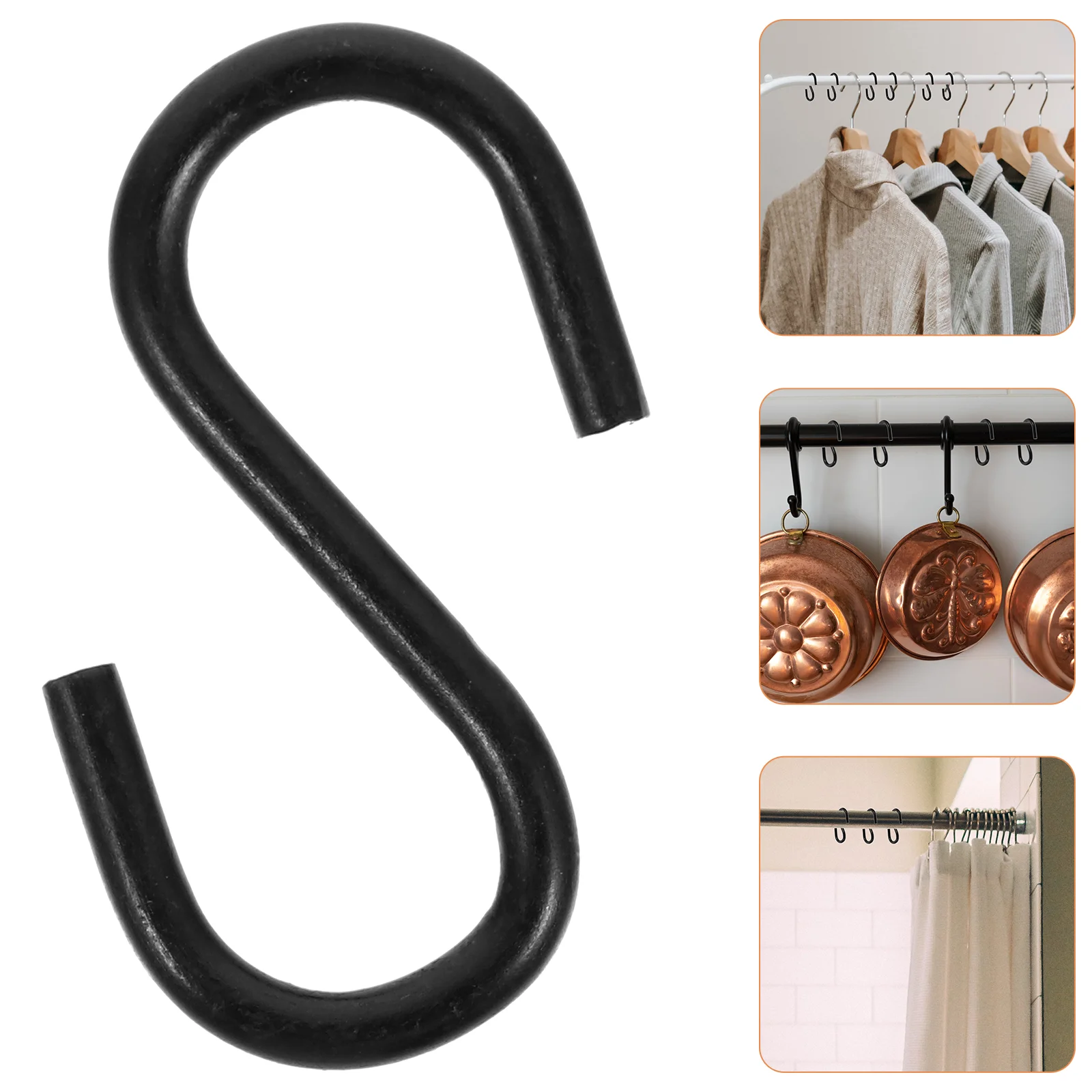 

100 Pcs Hook Key Fob Plant Clothes Hooks Closet Coat Hanging Rack up Hat Iron Creative Holder Reliable Hanger