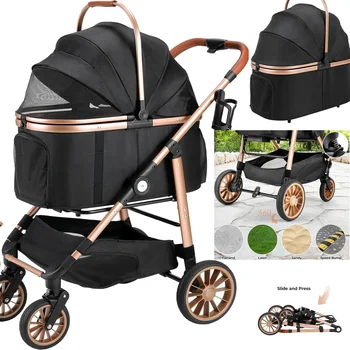 2-in-1 Foldable Pet Stroller 1