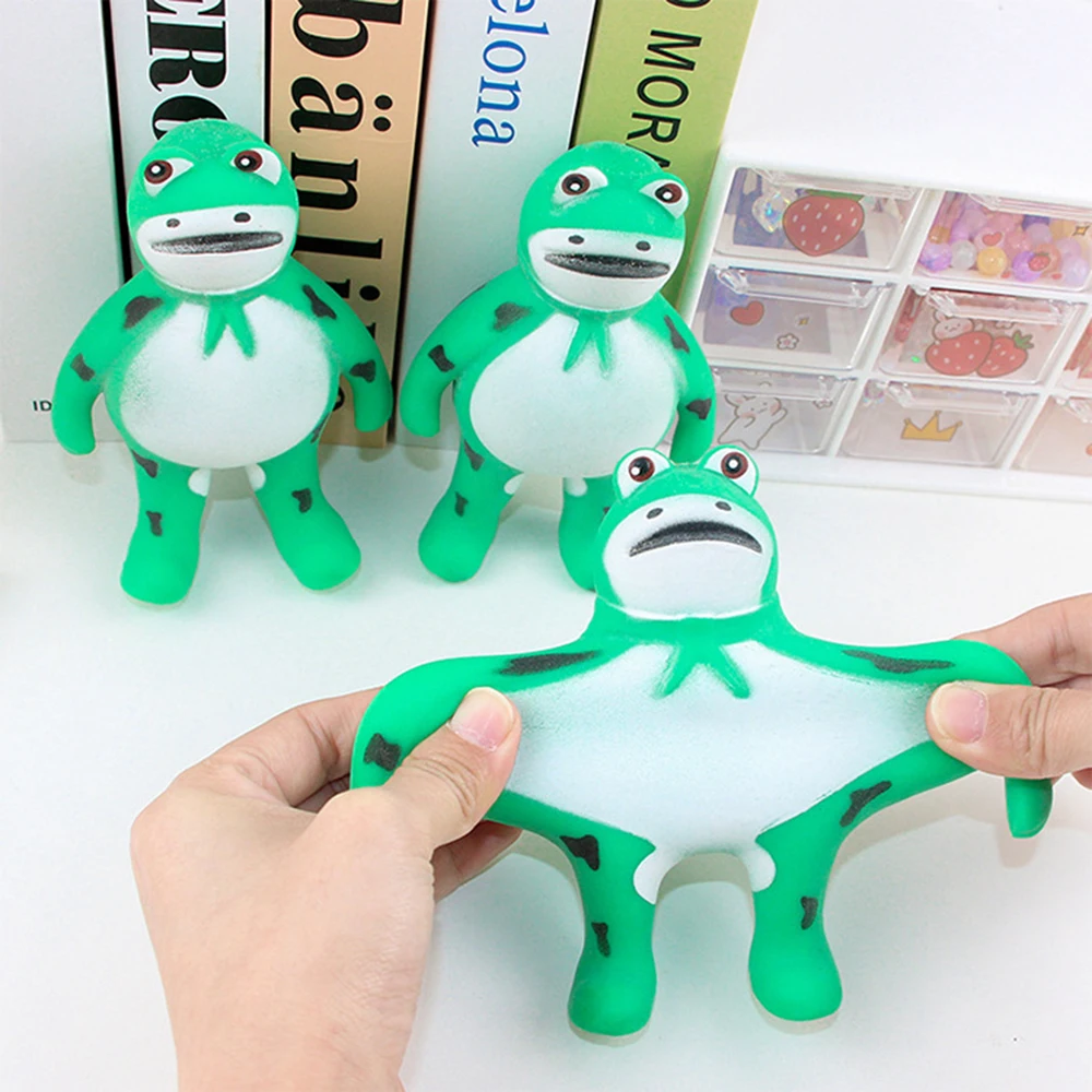 

Hot Selling Creative Decompression Frog Lalale Children's Toy TPR Soft Adhesive Release Fun Pinch Le Decompression Toy
