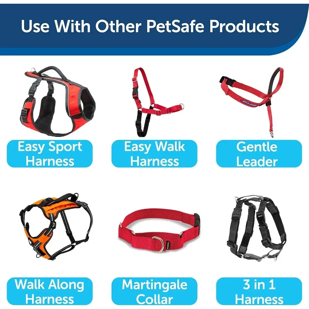 Nylon Dog Leash – Strong, Durable, Traditional Style Leash with Easy to Use Bolt Snap – 3/4" x 6', Red