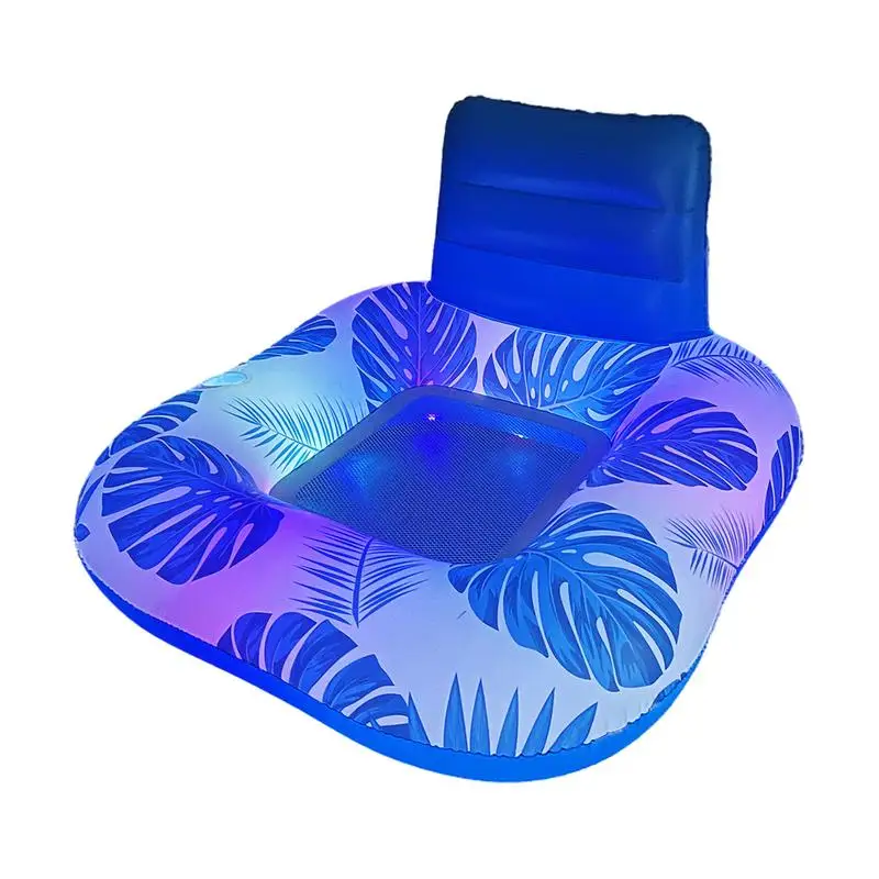 

Pool Floats Glow Inflatable Floating Bed Pool Toys Breathable Swimming Floating Mat Lightweight Water Hammock For Swimming Pool