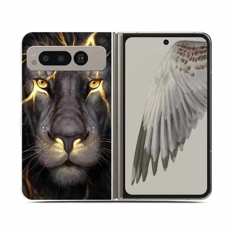 Clear Shockproof Hard Plastic Phone Case for Foldable Devices - 7.6 Protective Back Cover