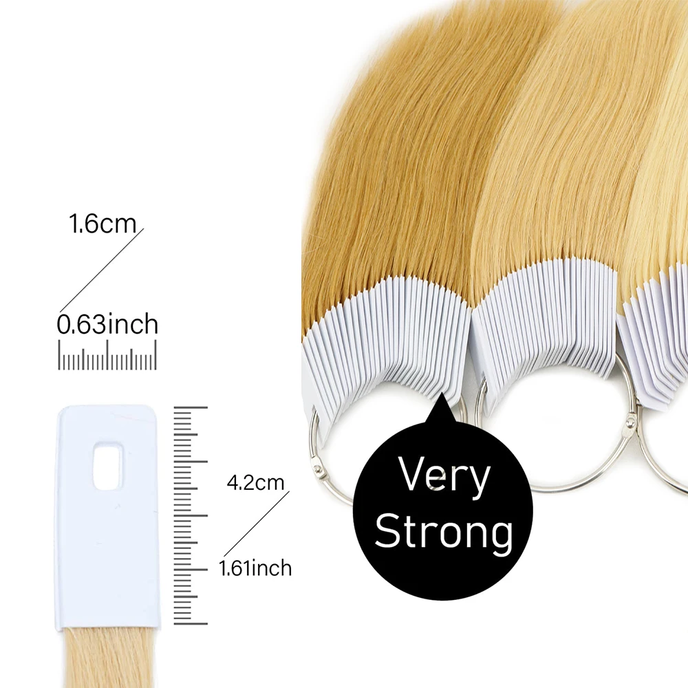 30 Pcs/Lot Hair Extensions Color Rings 8 Color 100% Human Hair Salon Dyeing Practice hair test Beauty hairdressing