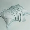 Solid Plain Color 600TC Eucalyptus Lyocell Duvet Cover Fitted Sheet Pillowcases Skin Touch Silky Soft Breathable Smooth Cooling 3