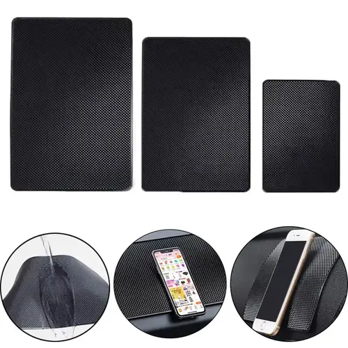 Car Dashboard Sticky Non-slip PVC Silicone Mat Multifunctional Universal Cell Phone Key Storage Mats Auto Interior Accessories - Image 2