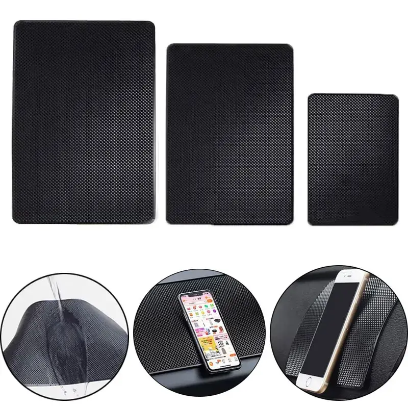 Car Dashboard Sticky Non-slip PVC Silicone Mat Multifunctional Universal Cell Phone Key Storage Mats Auto Interior Accessories - Image 2