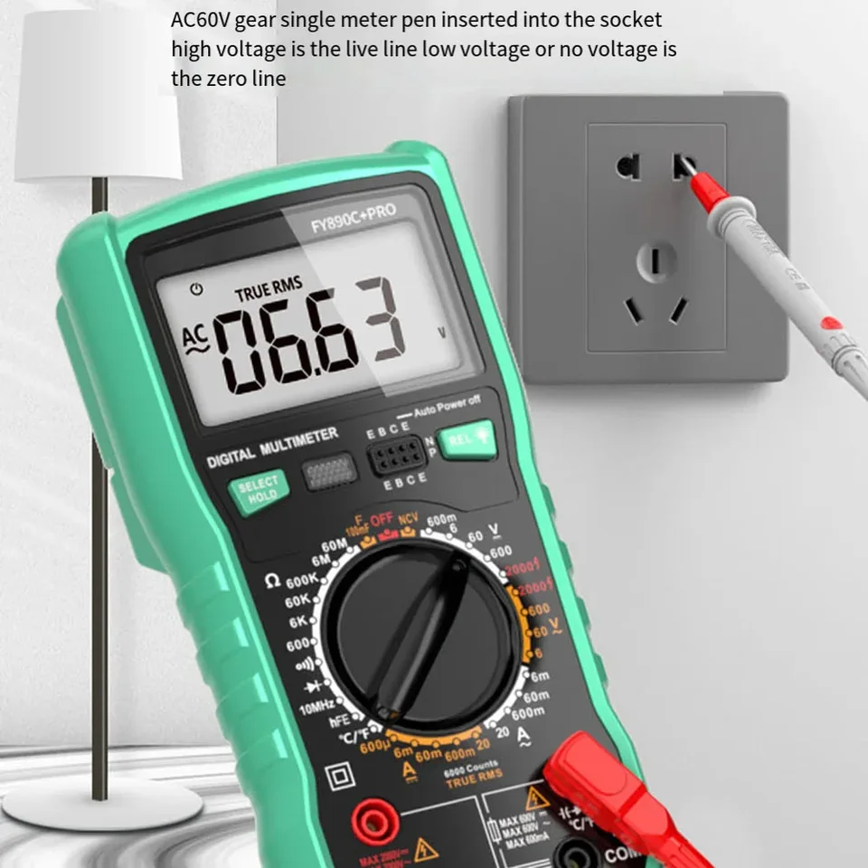 Intelligent Anti Burn Multimeter For Electrical FY890C Pro Digital ...