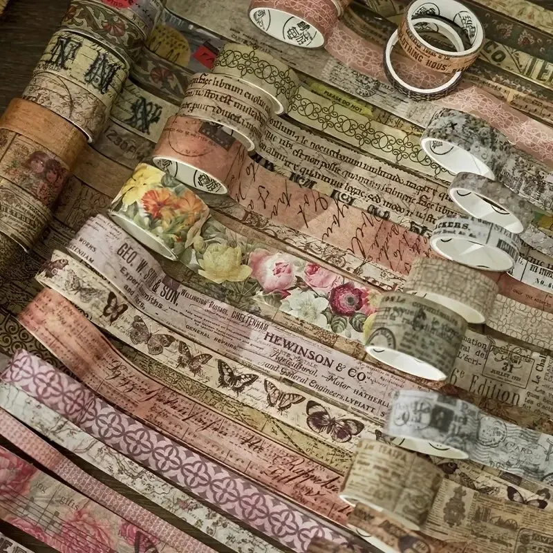 20 Rollos/caja Washi Tape Set, Cinta De Enmascarar Vintage